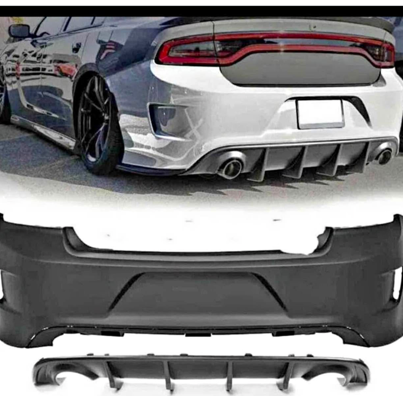 2015-2023 Dodge Charger Srt Style Rear Bumper – auto snap parts