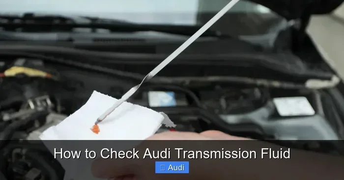 SVB Audi Transmission Oil Check Everything You Need