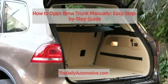 bmw 325i to open boot easily with these simple tips