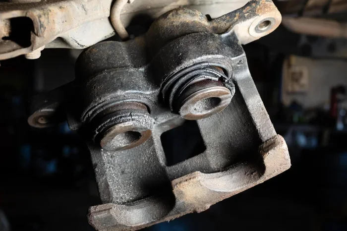 New Car Inspection Found Oil Stains on Brake Calipers