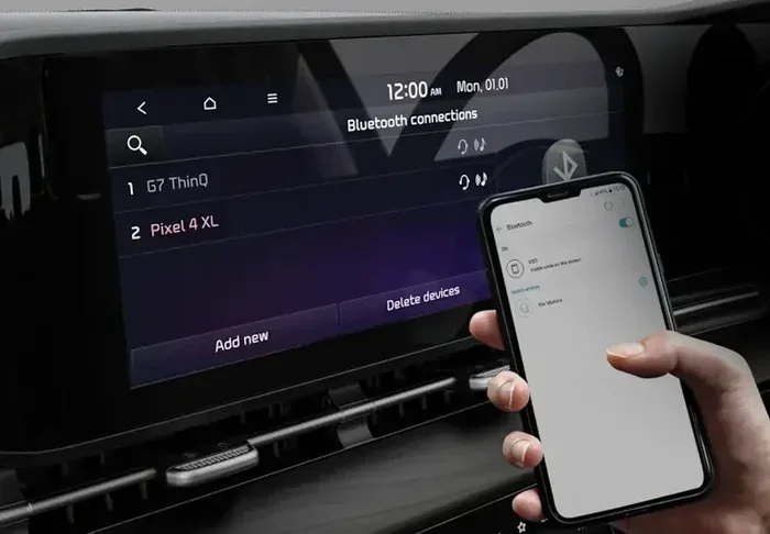Connect Kia 2023 to Bluetooth
