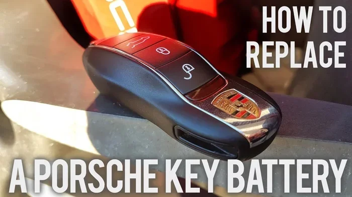 Batterij autosleutel porsche vervangen makkelijk en snel