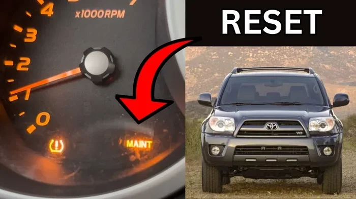 2003 Toyota 4runner Maintenance Light On