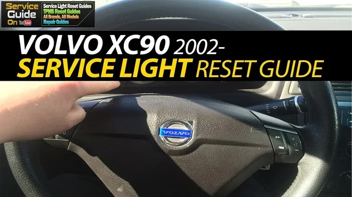 how to reset regular maintenance light on volvo xc90